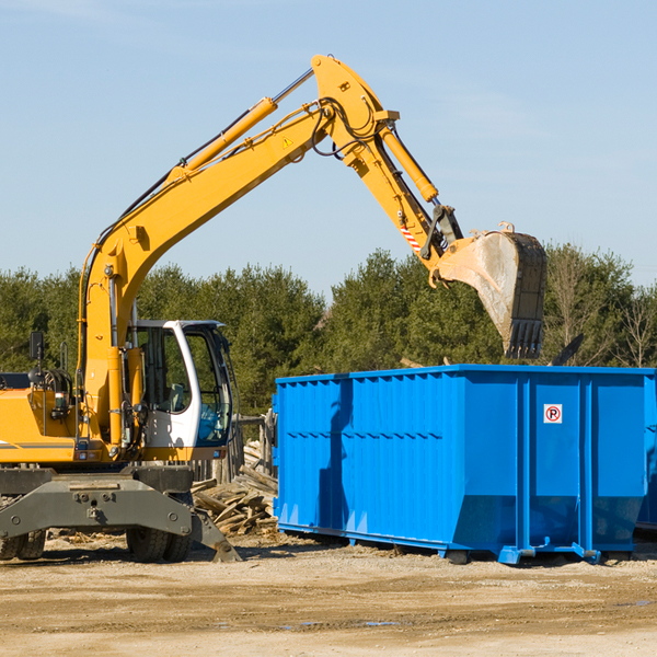 what size residential dumpster rentals are available in Hall County